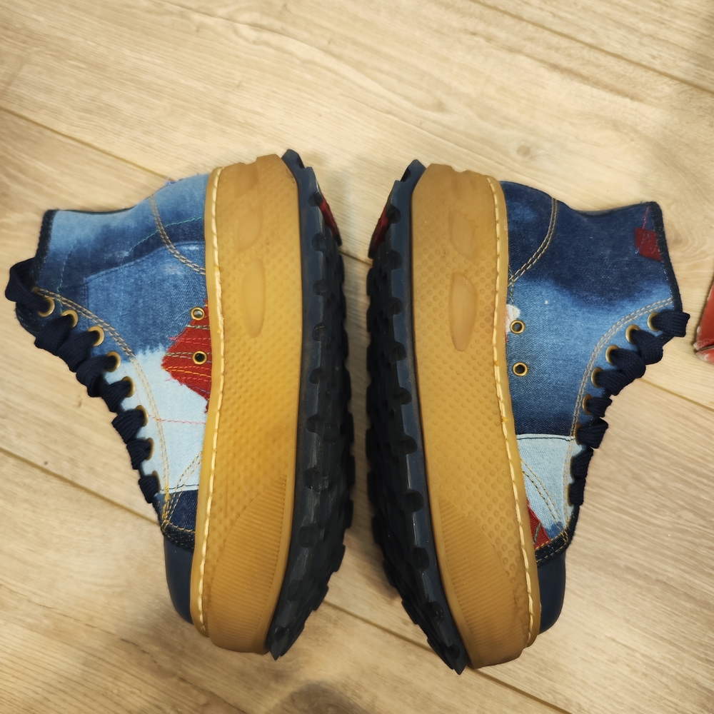 Patchwork Platform Sneakers - image 5